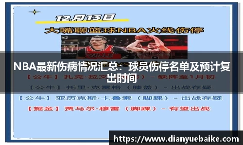 NBA最新伤病情况汇总：球员伤停名单及预计复出时间